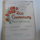 violin A. WATSON Red Carnations vocal intermezzo, violin & cello ad lib