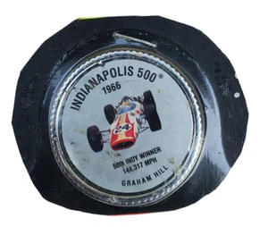 Indianapolis 500 1966 Graham Hill Coin NIP 50th Indy Winner 144+ MPH (M5) - Picture 1 of 2
