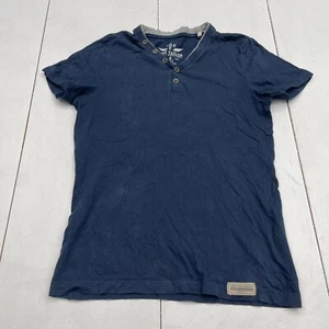 Tom Tailor Jungle Expedition Fitted Authentic Heritage Blue Short Sleeve Mens S - Picture 1 of 7