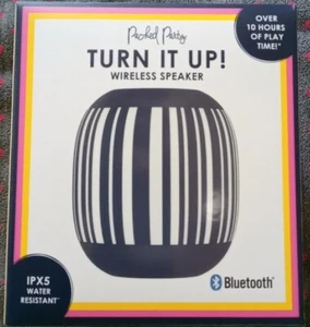 BRAND NEW Packed Party "TURN IT UP" Bluetooth Party Speaker IPX5 Water Resistant - Picture 1 of 3