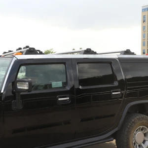 STAINLESS STEEL CHROME ROOF RACK TRIM INSERTS 8PCS FITS For HUMMER H2 2003-2009 - Picture 1 of 6