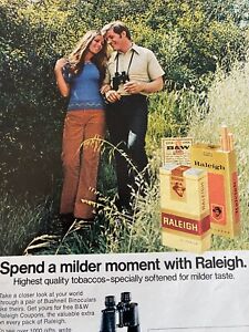 Raleigh Cigarettes, Full Page Vintage Print Ad