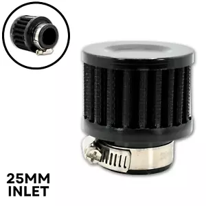 Filtro de aire de entrada universal de 25 mm ventilación respirador de aceite con abrazadera de 1 - Imagen 1 de 5