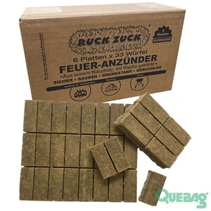 198 x RUCK ZUCK Feuer-Anzünder Holzanzünder Grillanzünder Kaminanzünder - Bild 1 von 4