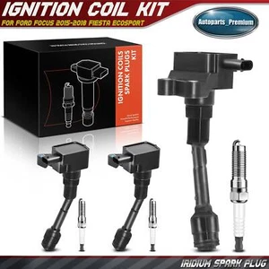 3x Ignition Coil &3x Iridium Spark Plug Kit for Ford Focus 15-18 Fiesta EcoSport - Picture 1 of 9