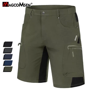 Mens Quick Dry Cargo Shorts Lightweight Hiking Shorts Outdoor Summer Work Shorts - Picture 1 of 39