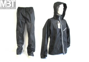 AGU Passat Suit Regenjacke Regenhose Gr.L schwarz Reflektorstreifen Fahrradkombi - Bild 1 von 3