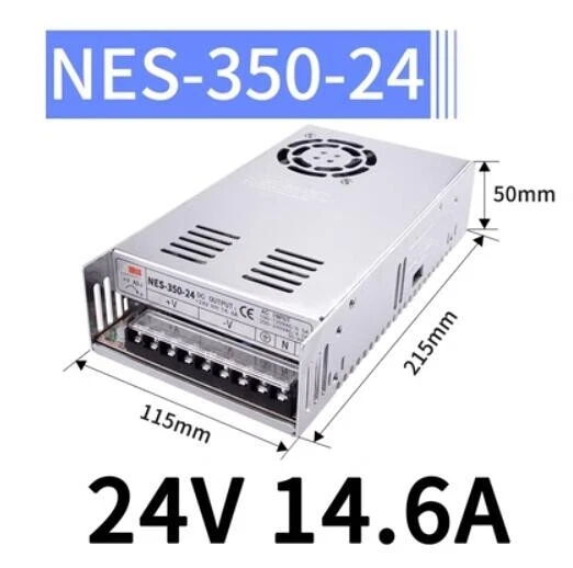 1PCS Meanwell NES-350-24 OUTPUT 24V 14.6A transformer DC switching power box NEW - Image 1 of 1