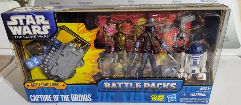 STAR WARS BATTLE PACK CAPTURE OF THE DROIDS CAD BANE TODO 360 R2-D2 C-3P0 CLONE Cover