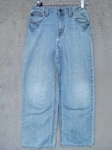 Old Navy Girls 12 28x26 Loose Fit Straight Leg Mid Rise Light Blue Jeans - Picture 1 of 7