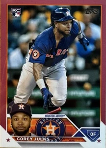 2023 Topps Update Mother’s Day Pink #/50 Corey Julks #US228 Rookie RC Astros - Picture 1 of 5