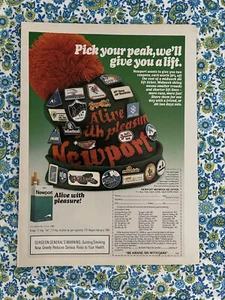Vintage 1988 Newport Cigarettes Print Ad Hat Giveaway - Picture 1 of 7