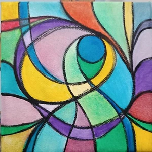 Quadro della serie The Bricks opera unica olio su tela  astratto firmato Agos - Foto 1 di 10