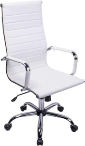 Exofcer High Curved Back PU Leather Home Office Chair Executive Computer Chair - Picture 1 of 7