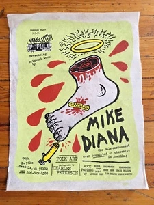 Art Chantry felt poster Mike Diana Kozik Charles Peterson Nirvana Seattle Cobain - Picture 1 of 1