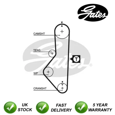 Gates Timing Belt Fits Mazda B Series 626 2.0 2.0 T #5039 - Image 1 of 4