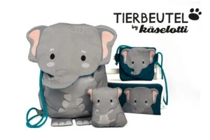 0,8m Tierbeutel by Käselotti, Elefant, Panel für Kinderrucksack (18,13 EUR/m) - Bild 1 von 4