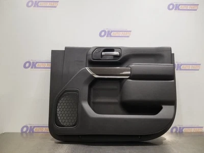 22 GMC SIERRA 2500 AT4 DOOR PANEL FRONT PASSENGER BLACK LEATHER CREW CAB - Image 1 of 4