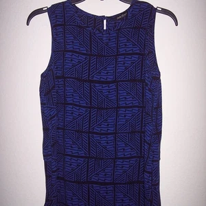 Lucky Brand Sleeveless Blue/Black Top Size XS - Picture 1 of 6