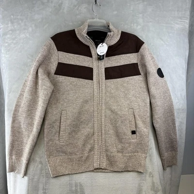 Buffalo David Bitton Jacket Mens Large Tan Brown Westony Fleece Lined Full Zip - Image 1 of 4