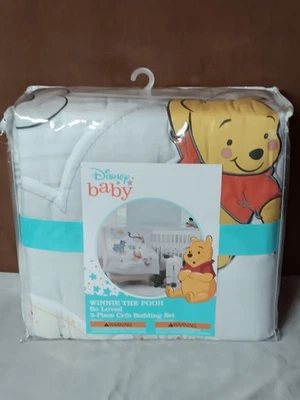 NEW SEALED Disney Baby Winnie The Pooh So Loved 3-Piece Crib Bedding Set - Image 1 of 4