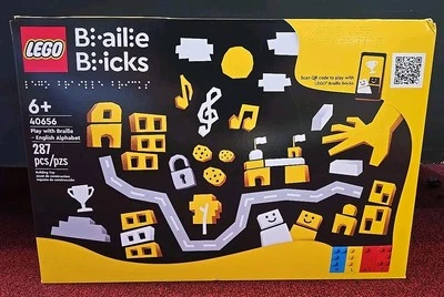 Lego Braille Ladrillos Alfabeto Inglés 287 Piezas #40656 Legos Nuevo Sellado de Fábrica Foto 1 de 2