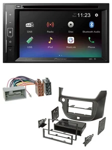 Pioneer Bluetooth MP3 USB 2DIN DAB DVD Autoradio für Honda Jazz ab 09 dunkelgrau - Bild 1 von 7