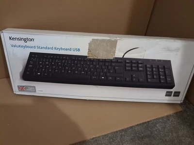 kensington valu-keyboard, BLACK, USB - Image 1 of 2