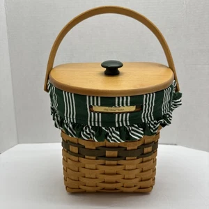Longaberger 1998 Christmas Collection Glad Tiding w/Insert Lid Basket - Picture 1 of 10