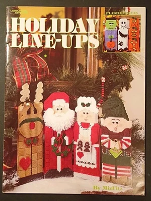 Leisure Arts HOLIDAY LINE-UPS Plastic Canvas - CHRISTMAS thanksgiving HALLOWEEN  - Image 1 of 3