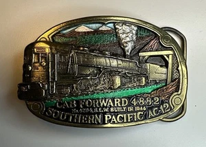 Cab Forward 4-8-8-2 Southern Pacific AC-12 Vintage 1984 Gürtelschnalle - Bild 1 von 4