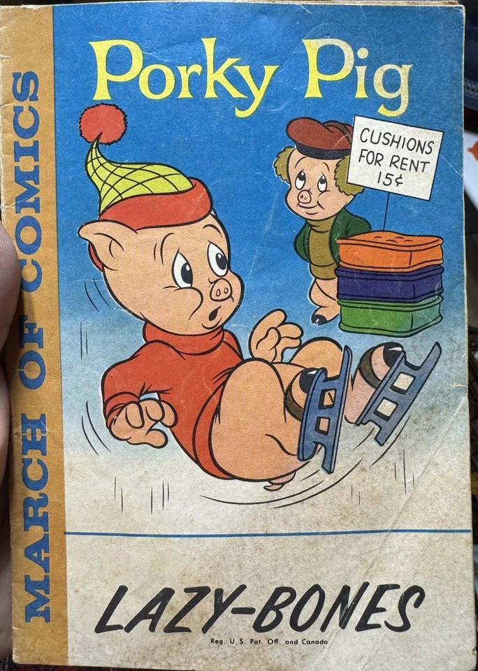 Antigo March Of Comics #209 Porky Pig Giveaway Promo Looney Tunes 1960 Lazy Bones - Imagem 1 de 3