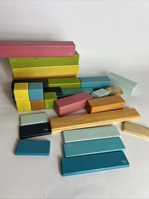 Lote de bloques de madera magnéticos Tegu X 29 Foto 1 de 4