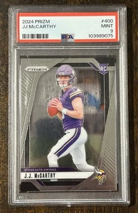 2024 Panini Prizm #400 J.J. McCarthy RC - Minnesota Vikings PSA 9 - Bild 1 von 2
