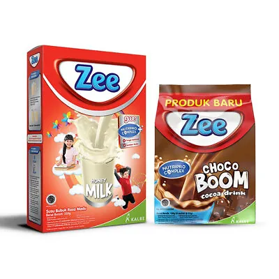 [Zee] Kids High Calcium Growth Milk Powder Honey 350g + Choco Boom 4x27g • 31.74$