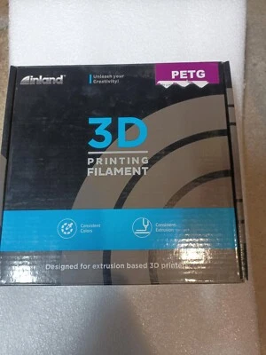 Filamento de impresora 3D PETG transparente Inland 2,85 mm Foto 1 de 4