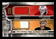 2014 ITG Lord Stanley's Mug Cup Rivals Crawford/ Tuukka Rask Jersey /10 (r16280)
