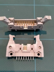 IDC Straight Latched Boxed PCB Header Connectors 2.54mm - 16  Ways - Picture 1 of 1
