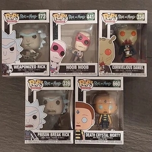 5 Funko Pops Weaponized, Noob Noob, Cornvelious, Prison Break, Morty - Imagen 1 de 1