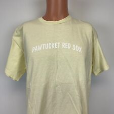 Pawtucket Red Sox Promo T Shirt Minor League Baseball Yellow Size L