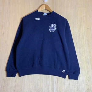 Vintage Russell Athletic Sweater Youth Large Blue Short Sleeve Boy's Pullover 90 - Picture 1 of 14