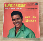 RARE FRENCH EP ELVIS PRESLEY ADVERTISING DISPLAY COUNTER RCA VICTOR GIRLS GIRLS