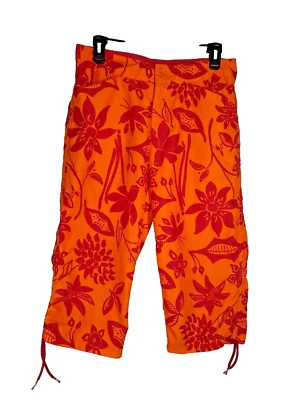 Pantalones capri Royal Robbins para mujer 8 rojos Hawaiian Cruise Tropics vacaciones 30X22 Foto 1 de 4
