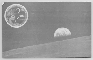 NASA QSL Radio Card Special Call Amid Apollo 17 Flight Manned Spacecraft Center - Picture 1 of 7