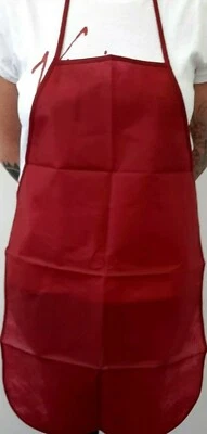 MONTEDORO SRL 1 GREMBIULE DA CUCINA MONOUSO UNISEX UOMO DONNA BAR CHEF BORDO' * - Immagine 1 di 2