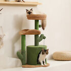 Extra Wide Cactus Cat Tree Climbing Tower Scratch Post Activity Centre Aduct Cat