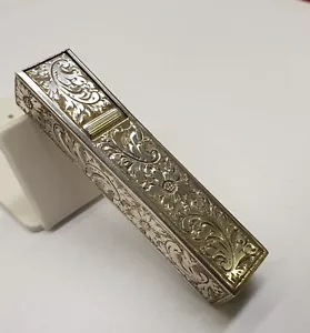 Splendido Contenitore Rossetto Inciso Argento Sterling 835 20,4gr REGALO PERFETTO - Foto 1 di 4