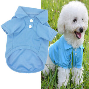 Dog Shirt Sweater Small Pet Polo Clothes T-Shirt Apparel Costumes Cat Puppy Coat