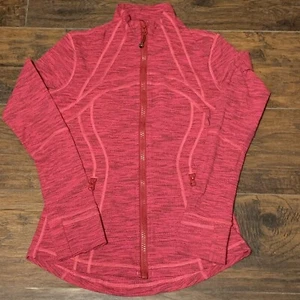 Lululemon Women's Define Activewear LS Jacket Diamond Jacquard Berry Rumble Sz 4 - Picture 1 of 7