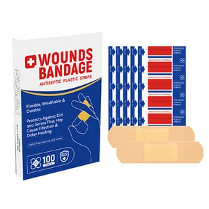 Bandages For Wounds Breathable Wound Dressing 100pcs Small Wound Healing Patch - Picture 1 of 11